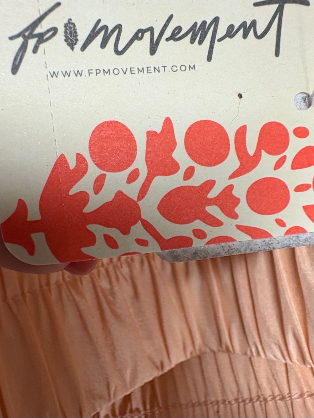 FP Movement by Free People Peach Scallop-Hem Athletic Shorts - Picture 4 of 6